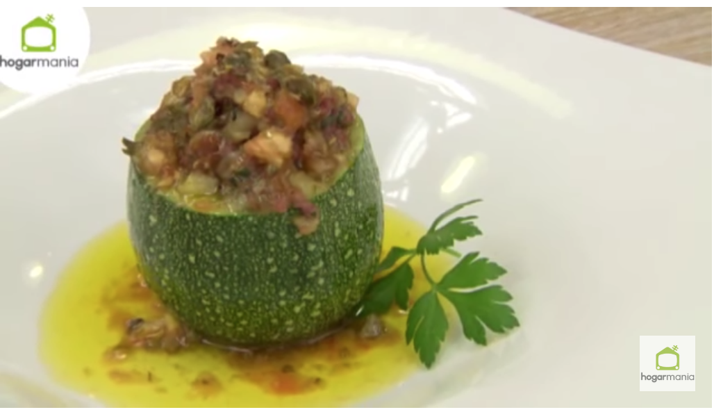 Calabacines rellenos de carne picada