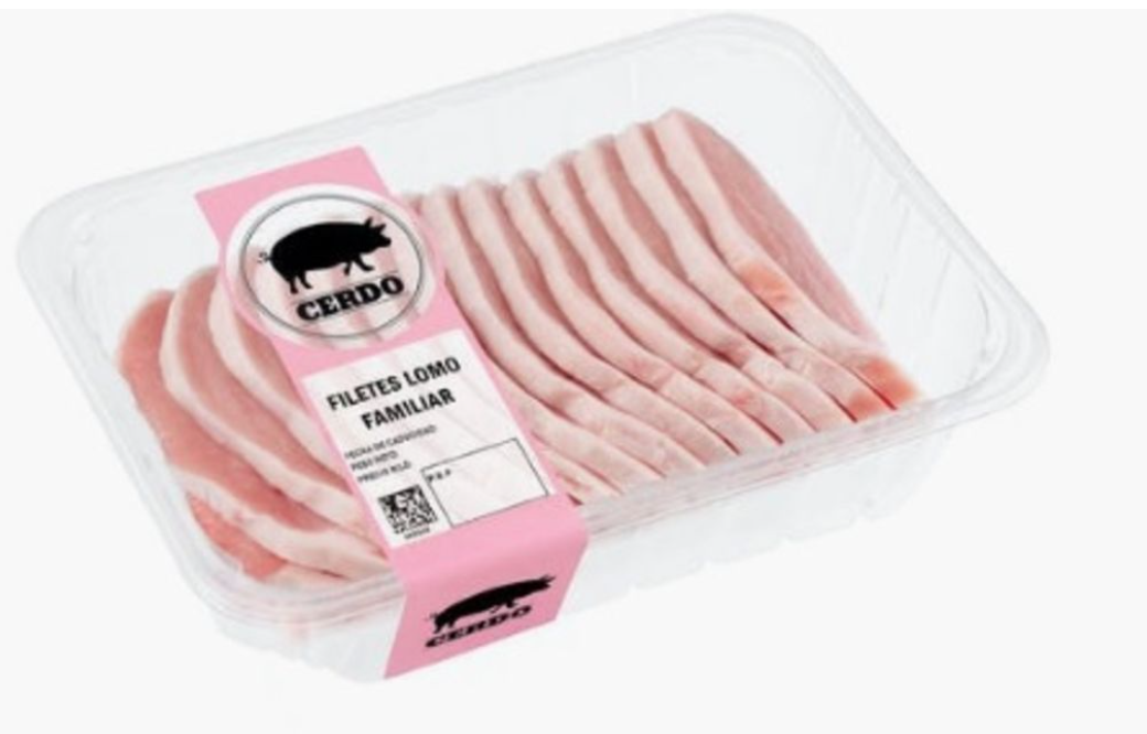 Espaguetis de calabacín con lomos de cerdo y arroz integral con chia.