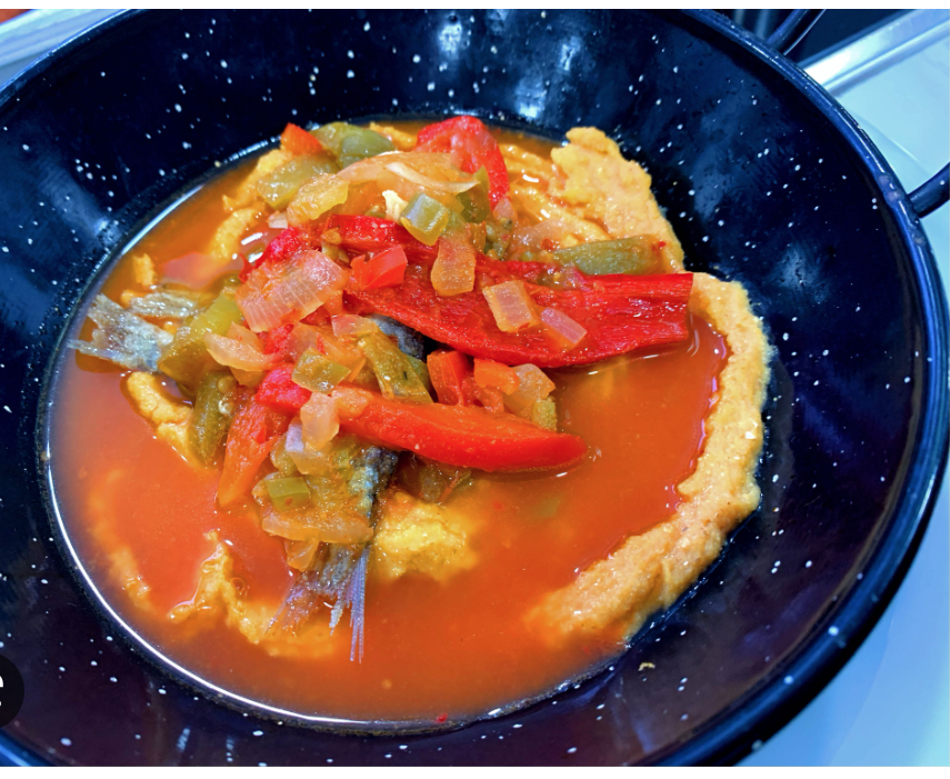 Gachas con pimentón.