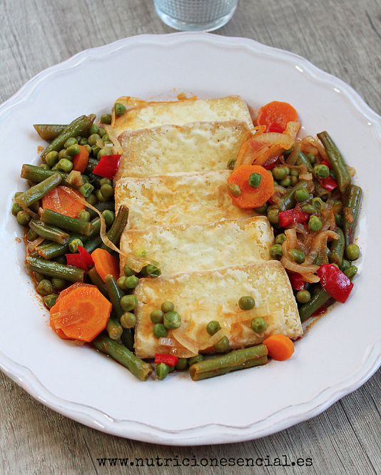 Tofu a la jardinera