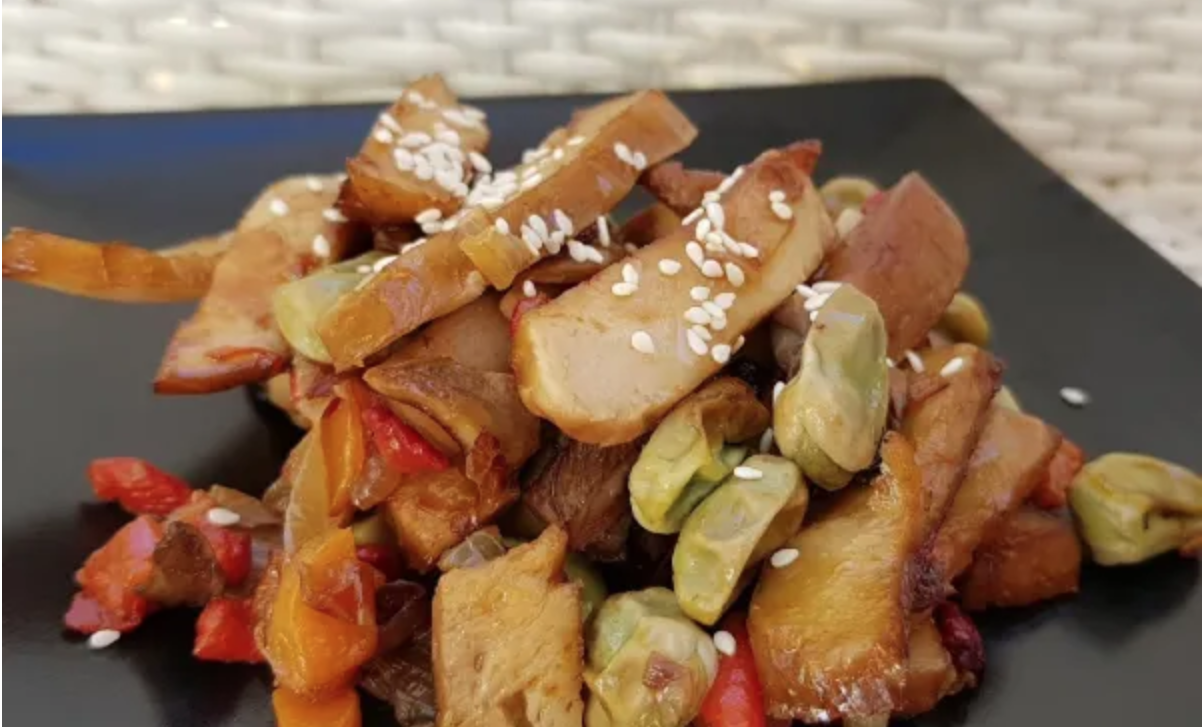 Seitán con verdurasS