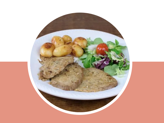 SEITÁN CON MOSTAZA Y HIERBAS PROVENZALES.